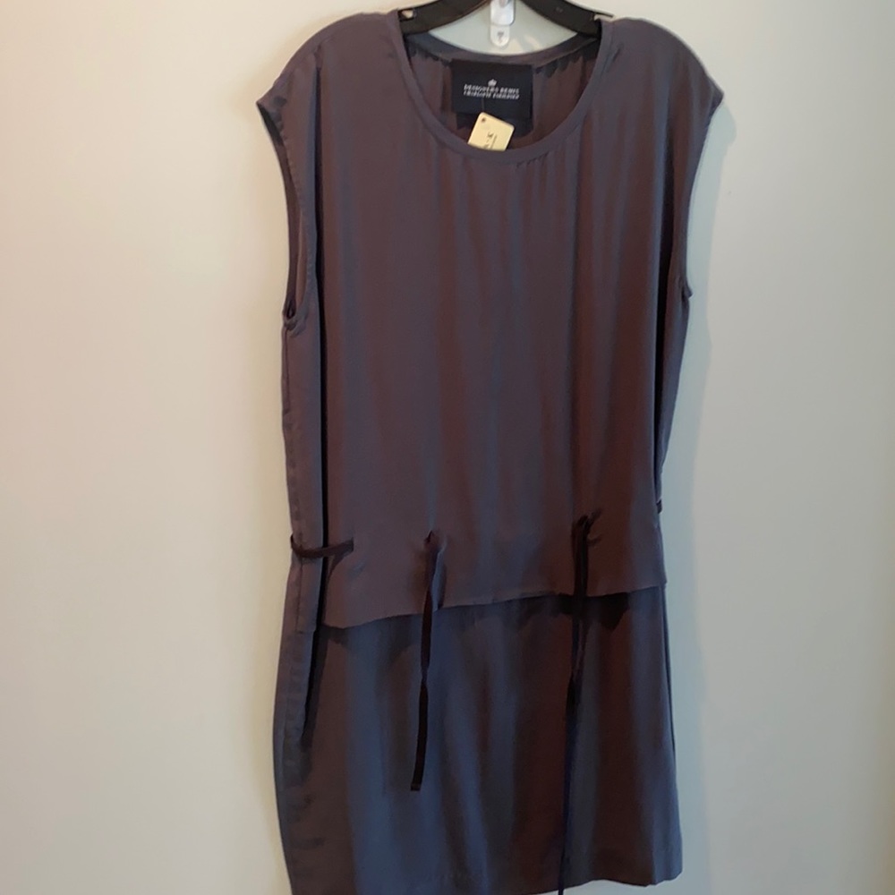 Grey shift dress